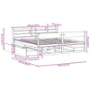 Bed Frame without Mattress Wax Brown Super King Solid Wood Pine