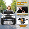 Chic 12V Kids Ride on Car Battery Powered Electric Jeep w/ Soft Start White