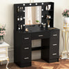 Dressing Table Mirror with Lights Makeup Vanity Desk Organizer Dresser 7 Drawers