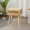 Wooden Bedside Table Cabinet w/ Drawer Nightstand Furniture Storage Side Table