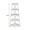 5 Tier Shelving Unit Corner Ladder Shelf Wooden Storage Display Stand Bookcase