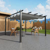 13FT Aluminum Pergola Awning Gazebo Outdoor Canopy Furniture Barbecue Shelter