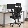 Home Office Chair Wheels Mesh Office Chair High Back Ergonomic Desk Chair Black