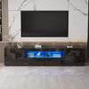 200cm Modern All High Gloss TV Stand Cabinet with Lights for 65 - 90 inch TV's