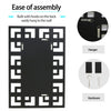 LUVODI Grecian Venetian Rectangle Beveled Glass Wall Mirror for Hotel Home Decor