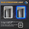 Bathroom LED Mirror with Shaver Socket Bluetooth Speaker Demister Touch 500x700
