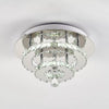 20-100cm Flush Mount Modern Square Ceiling Chandelier Crystal Light Lamp Pendant