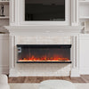 Modern 3 Sided Fireplace 60 inch Electric Fireplace Flame Heater Wall Inset Fire