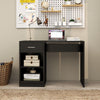 100x40cm Computer Desk Study Desk Writing Table PC Desk with 1 Drawer 2 Shelf