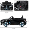 OYAJIA BMW i4 Licensed 12V Kids Electric Ride-On Car w/ Remote Control - Black