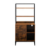 Office Display Cabinet with Bookshelf Large Storage 2 Tier Shelf Industrial