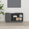 CIADAZ TV Cabinet Grey 80x35x40.5 Solid Wood Pine, Tv Unit, Tv Stand S3P5