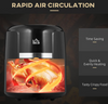 Air Fryer Oven 4L with Rapid Air Circulation Timer and Non stick Basket