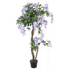 4FT Large Artificial Wisteria Flower Tree Pink Potted Plant Indoor Outdoor Decor