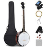 5-string Banjo 39" Full Size Banjo Kit w/ 24 Bracket Remo Head & Digital Tuner