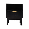 1 Drawer Wooden Bedroom Bedside Cabinet Open Storage Shelf Nightstand Side Table