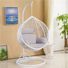 Garden Swing Chair Hanging Egg Chair Patio Hammock Chair w/ Stand Indoor Outdoor