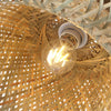 Tall Standing Floor Lamp Standard Living Room LED Bulbs Bamboo Bell Lampshade