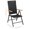 Gecheer Garden Dining Set for 2 Garden Table and Chairs Set 2 Seaters W6C3