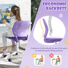 Ergonomic Children Study Chair Kids Desk Chair Adjustable Mesh Chair-Purple