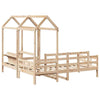 Day Bed and Set with Roof 90x200 Solid Wood Pine U5V0