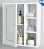 Bathroom Mirror Cabinet Storage Organizer Wall Mounted with Adjustable Shelves