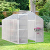 Aluminium Walk-in Greenhouse Frame And Polycarbonate Outdoor 6x4 6x6' 6x8' 6x10'