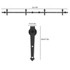 10FT Double Door Splicing Arrow Type Carbon Steel Barn Door Hanging Rail UK