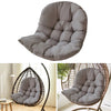 Hanging Egg Rattan Cushion For Garden Swing Soft Pillow Pad Thick Seat Pad Grey