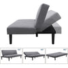 3 Seater Click-Clack Soft Fabric Sofa Bed Home Office Furniture Recliner Couch