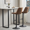 1/2/3/4x Bar Stools Adjustable Breakfast Kitchen Stools Velvet Swivel Gas Lift