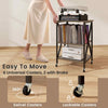 Record Player Stand Turntable Stand Vinyl Storage Cabinet Grey