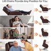 Riser & Recliner Armchair Leather 8 Point Electric Heated Massage Sofa Arm Chair