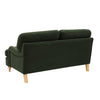 Dusk Hampshire Dark Olive Green Matte Velvet 2 Seater Sofa RRP £999