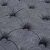 Padded Round Ottoman Living Room Chesterfield Coffee Table Soft Linen Footstool