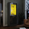 High Gloss Display Cabinet Black Sideboard Cupboard Storage Door with LED Lights