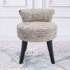 Upholstered Dressing Table Chair Vanity Seat Piano Stool Bedroom Makeup Chair