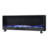 12 colour LED Fireplace Media Wall Fire Wall Mounted Standing Electric Heater