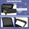 Ergonomic Mid-Back Mesh Chair Set of 2 w/ Upholstered Seat