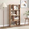 Floor Standing Open Display Shelving Wooden Storage Cabinet Natural