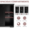 Freestanding Kitchen Storage Cabinet Floor Storage Cabinet-Black