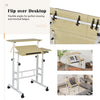 Mobile Standing Desk Laptop Computer Cart Portable Height Adjustable Workstation