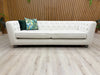 DFS ‘Libertie’ 4 Seater Sofa Cream Sensual Velvet Plush Chesterfield BRAND NEW