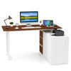 138 cm Reversible Corner Computer Desk Home Office Computer Workstation