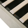 Double Size Bed Ottoman Lift Up Storage Bed Velvet Upholstered Bed Frame Beige