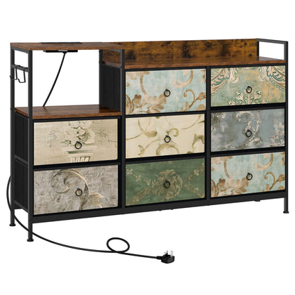 2025 Chest Of Drawers Bedside Cabinet Wide Storage Bedroom Furniture 8 Drawers