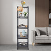 5 tiers Rectangle Standing Shelf Kitchen Shelf Storage Rack with 4 Wheels UK