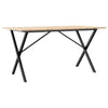 Dining Table X-Frame 160x80x75 Solid Wood Pine and Cast I8P3