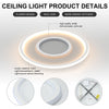 Chic LED Lamp Ceiling Light Modern Chandelier Living Room Bedroom Pendant Light