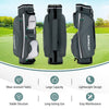 Golf Cart Bag Lightweight 14-Way Golf Club Bag w/cooler pocket and rain hood